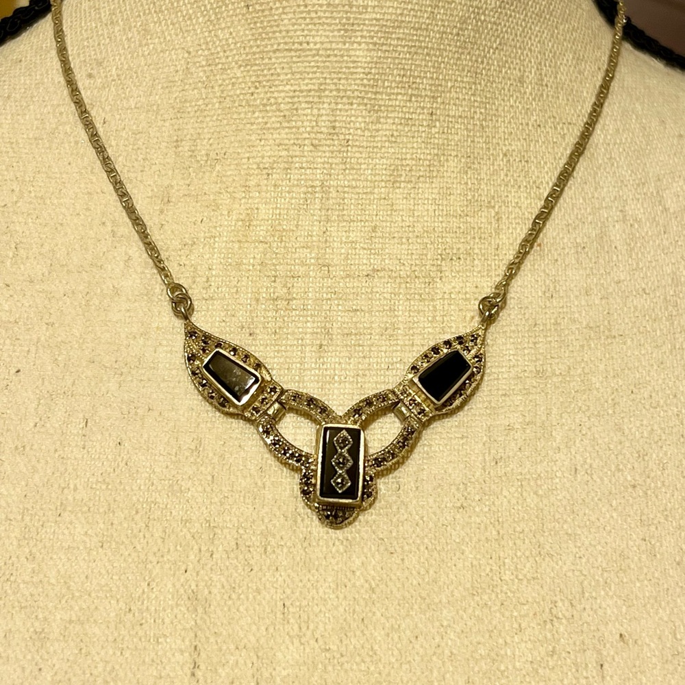 Vintage Art Deco sterling necklace
